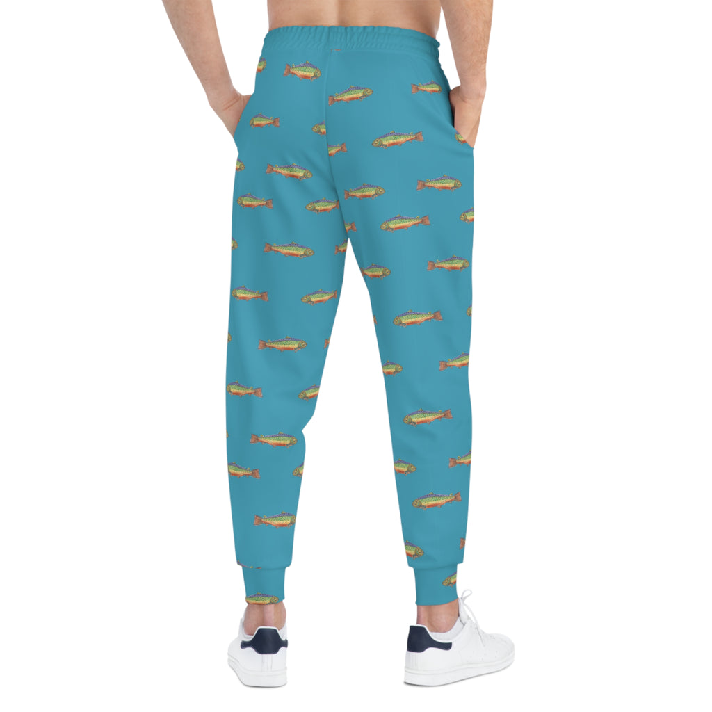 Trout patterned sweat pants