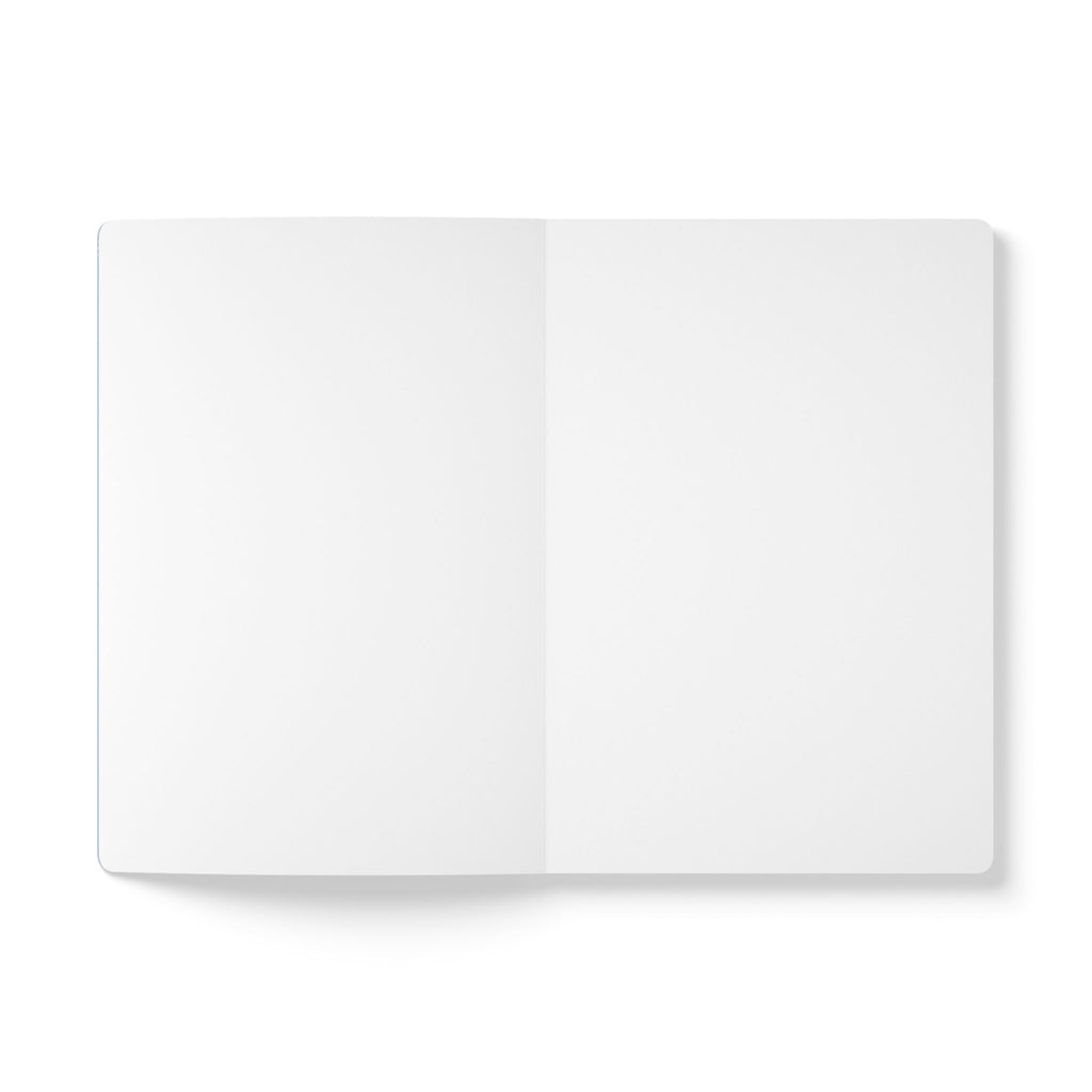 Blue Daisy Pattern Journal Softcover Notebook | Floral Pocket Notebook