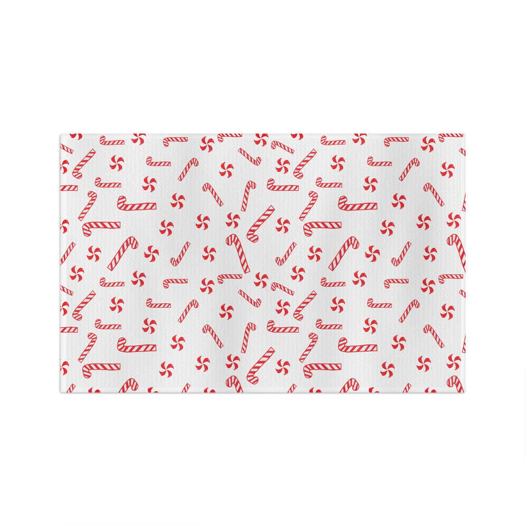 Candy Cane Christmas Microfiber Tea Towel