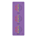 Purple Rainbow Flower of Life Inhale Exhale Repeat Yoga Mat