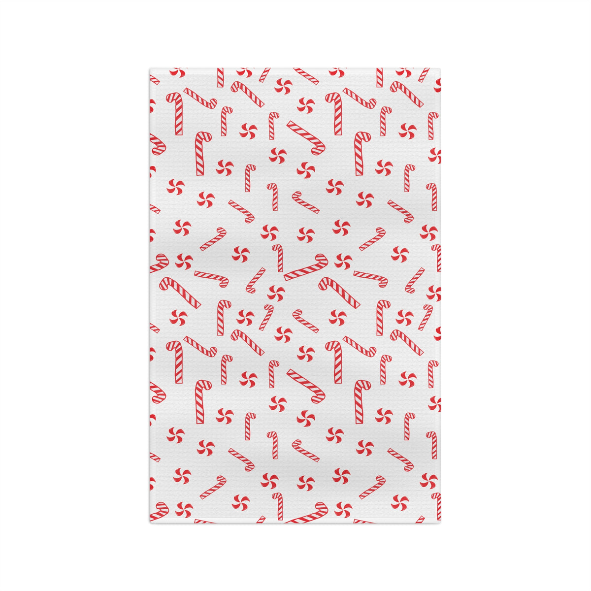 Candy Cane Christmas Microfiber Tea Towel