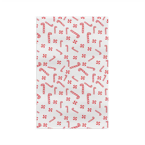 Candy Cane Christmas Microfiber Tea Towel