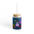 Halloween Bears in Costumes Glass Can  16oz