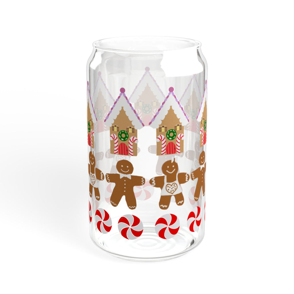 Gingerbread Houses and Cookies Sipper Glass