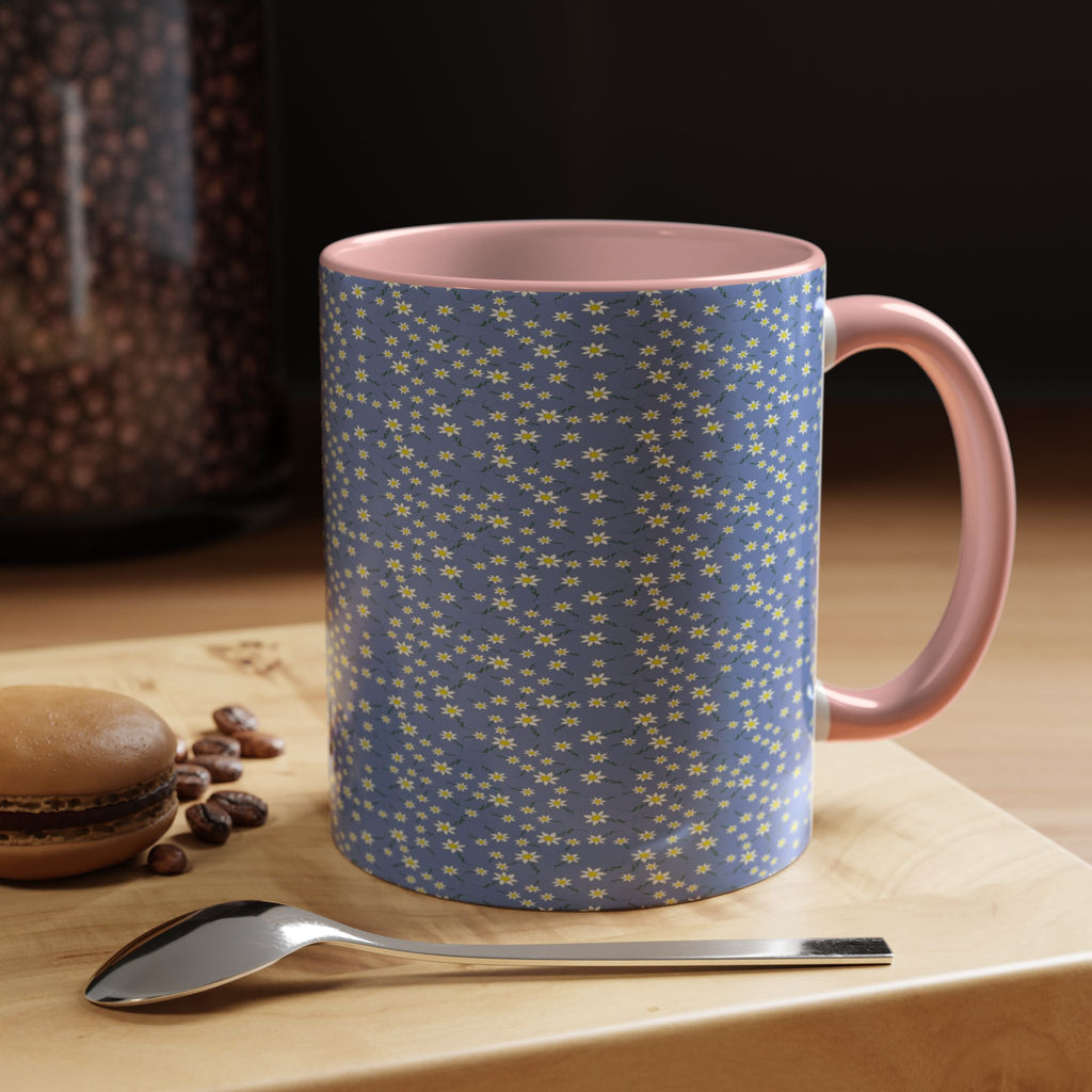 Mini Daisy Dot Pattern Mug | Accent Coffee Mug 11oz