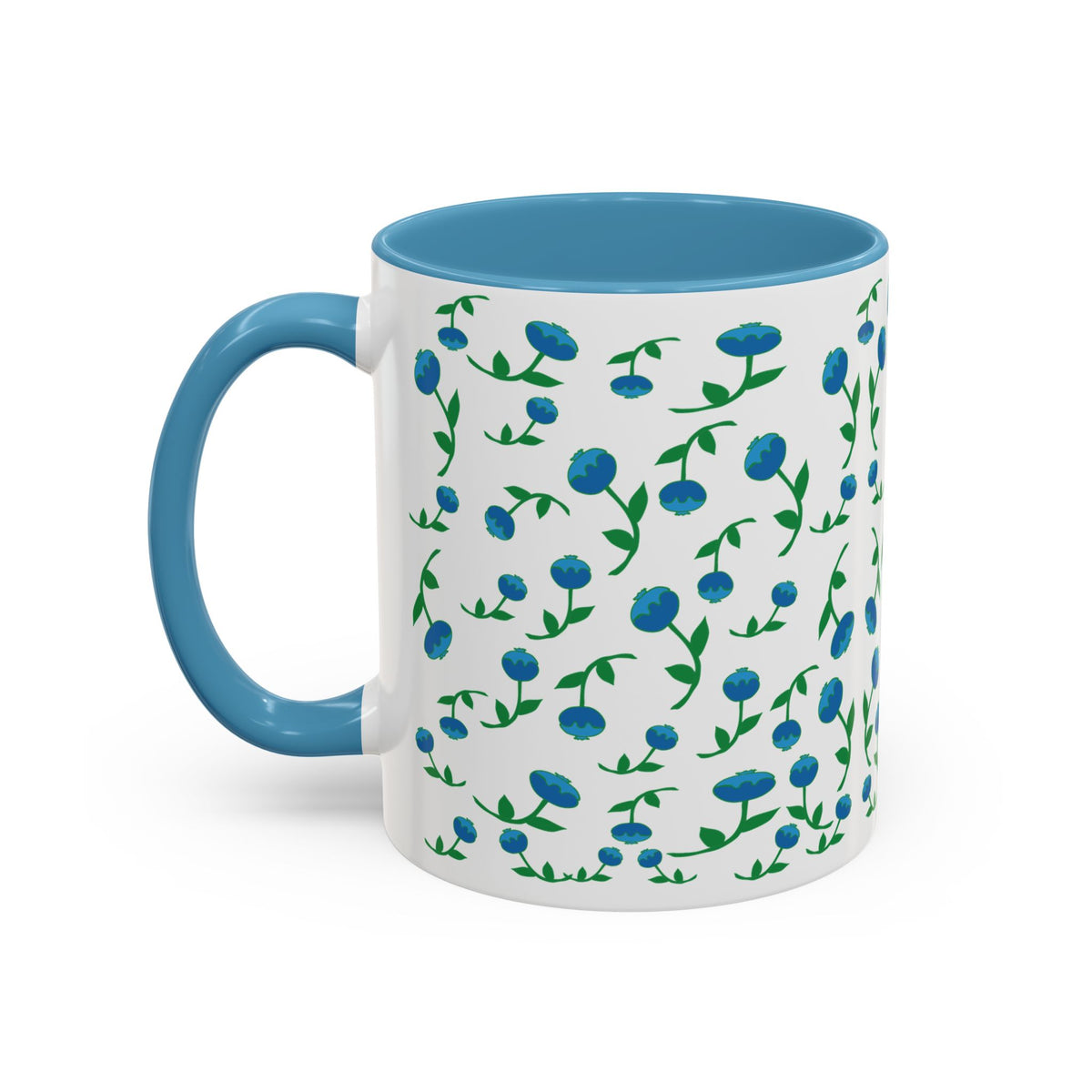 Blueberry pattern hand designed  mug