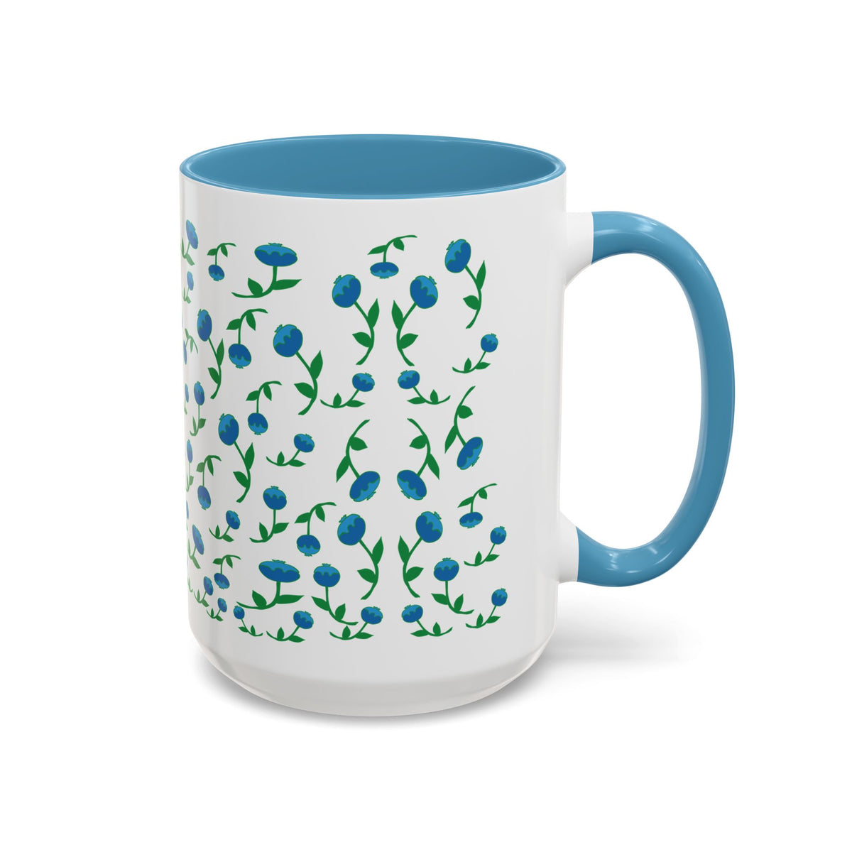 Blueberry pattern hand designed  mug