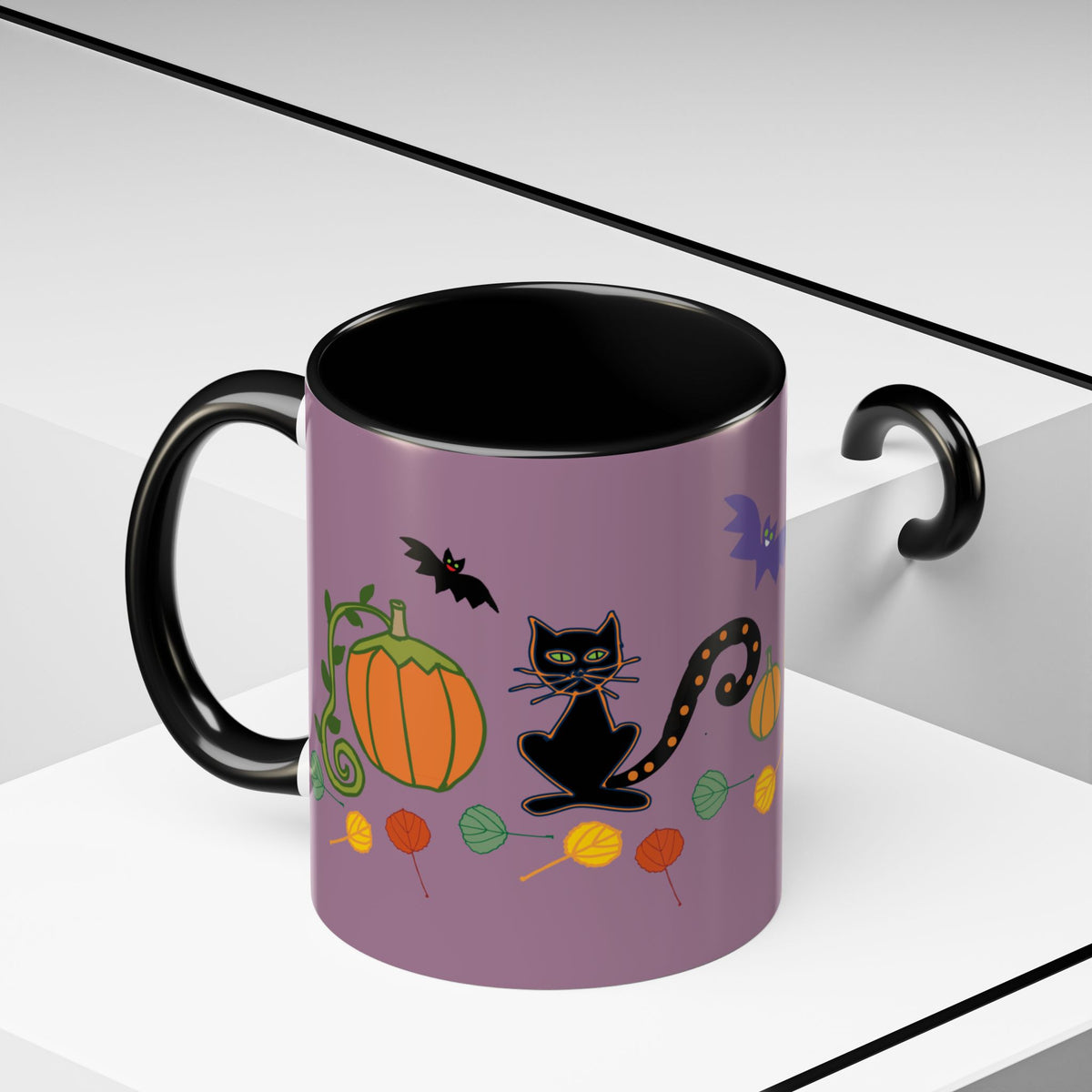 Halloween coffee Mug 11, oz in Purple!
