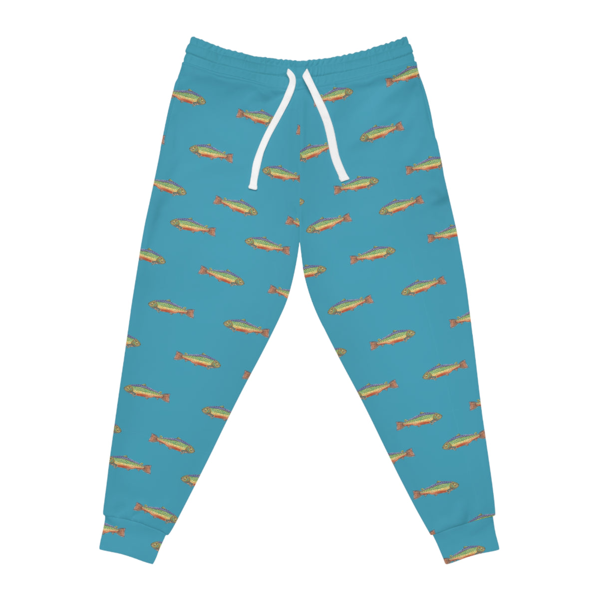 Trout patterned sweat pants