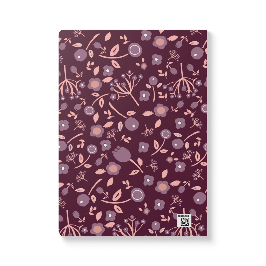 Wild flower floral Softcover Journal (with Inside Prints)