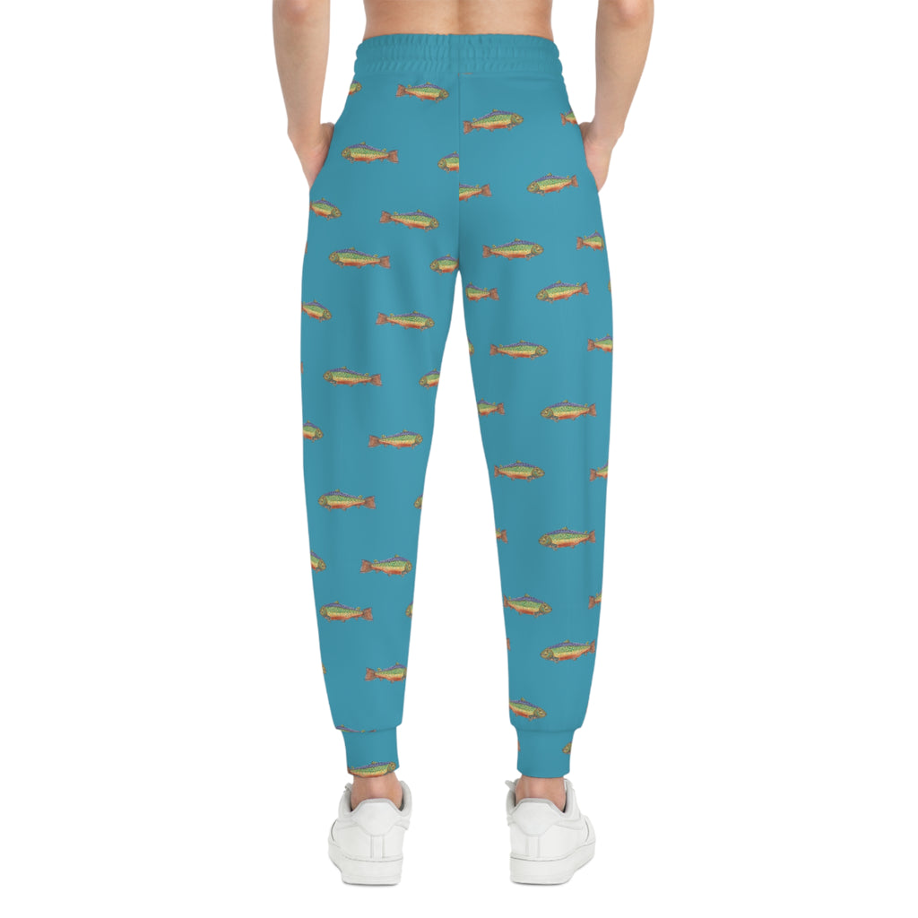 Trout patterned sweat pants