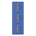 Rainbow Seed of Life Yoga Mat | Rubber Yoga Mat, Inhale Exhale Repeat Alignment