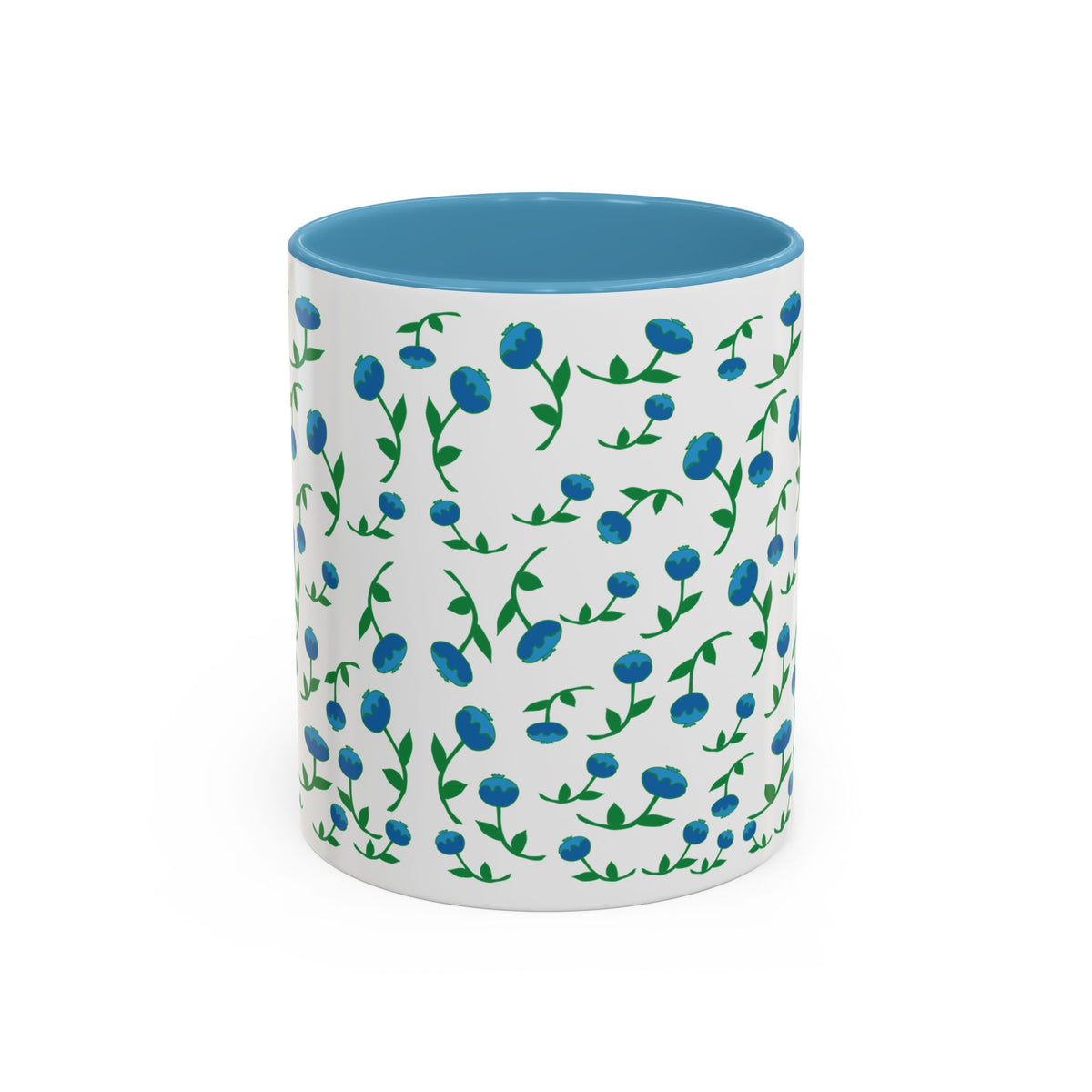 Blueberry pattern hand designed  mug