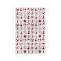 Vintage Red Holiday Motif Hand Designed Kitchen Microfiber Tea Towel