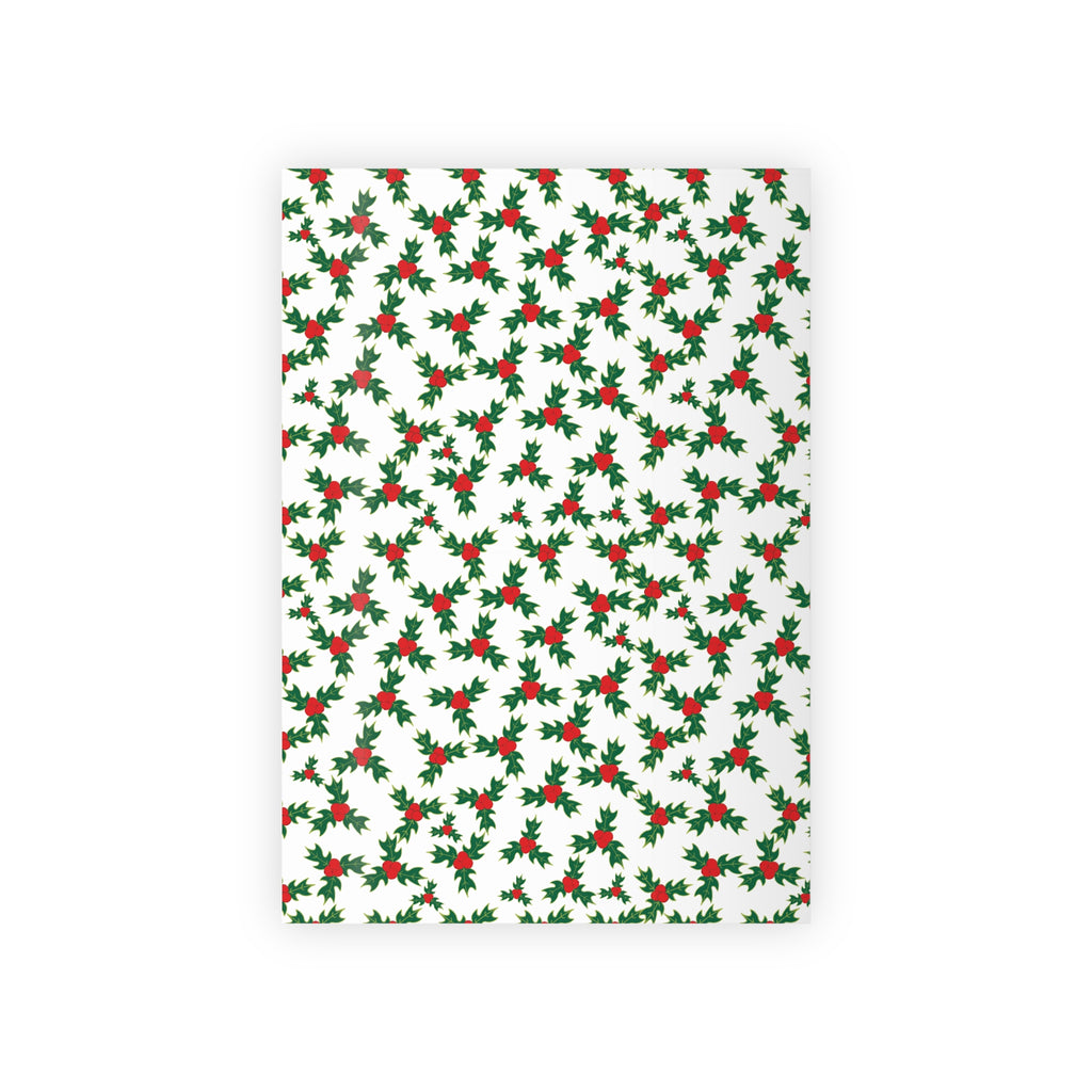 Holly and Berry Hand Designed Pattern Wrapping Paper