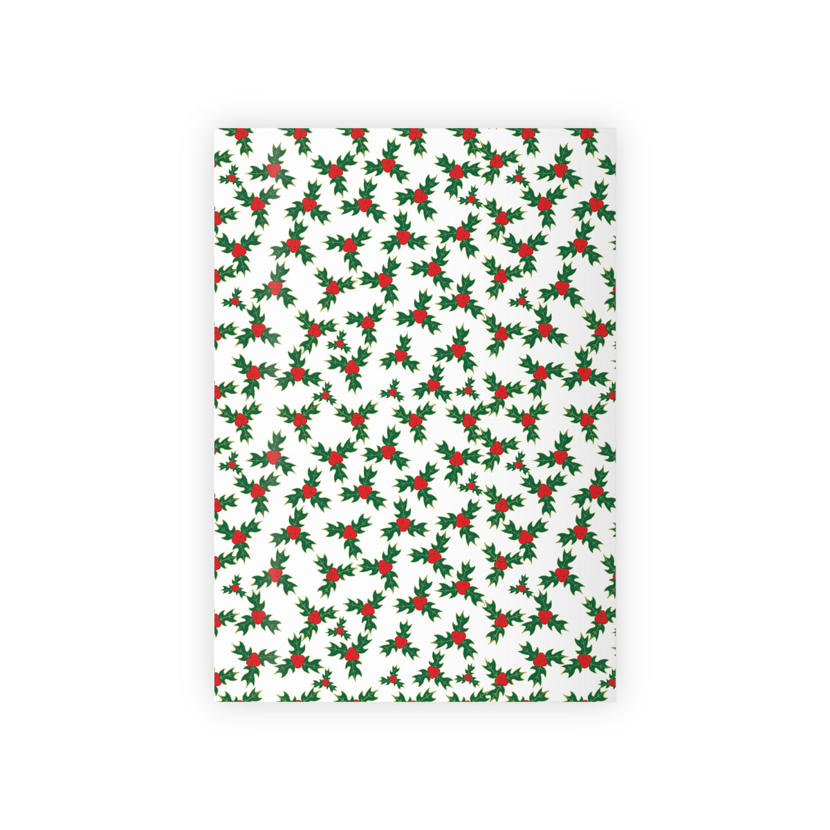 Holly and Berry Hand Designed Pattern Wrapping Paper
