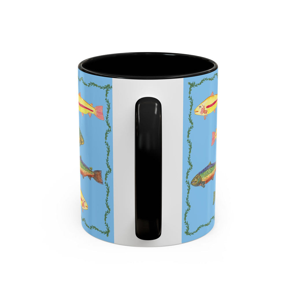 Rainbow Trout Pattern Mug | Accent Coffee Mug