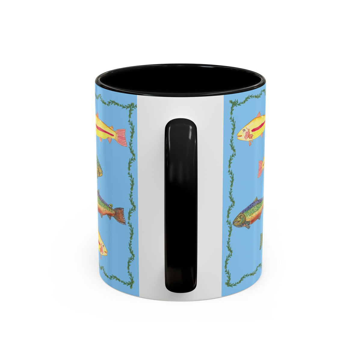 Rainbow Trout Pattern Mug | Accent Coffee Mug