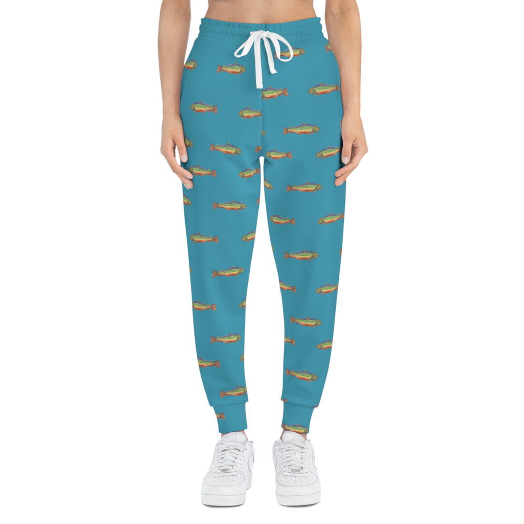 Trout patterned sweat pants