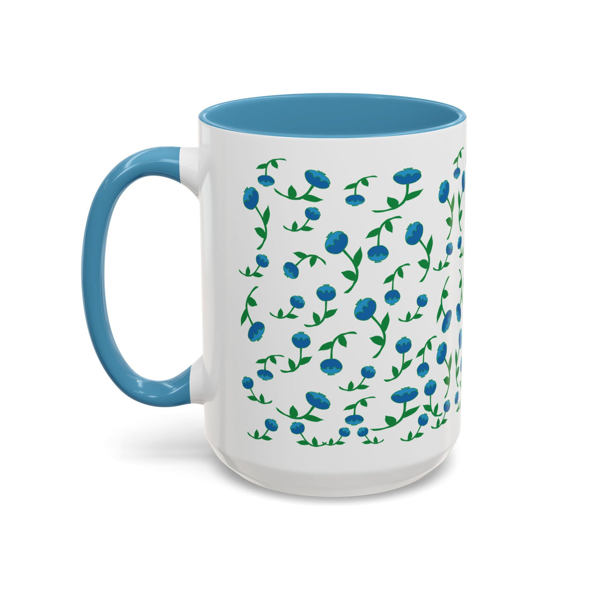 Blueberry pattern hand designed  mug
