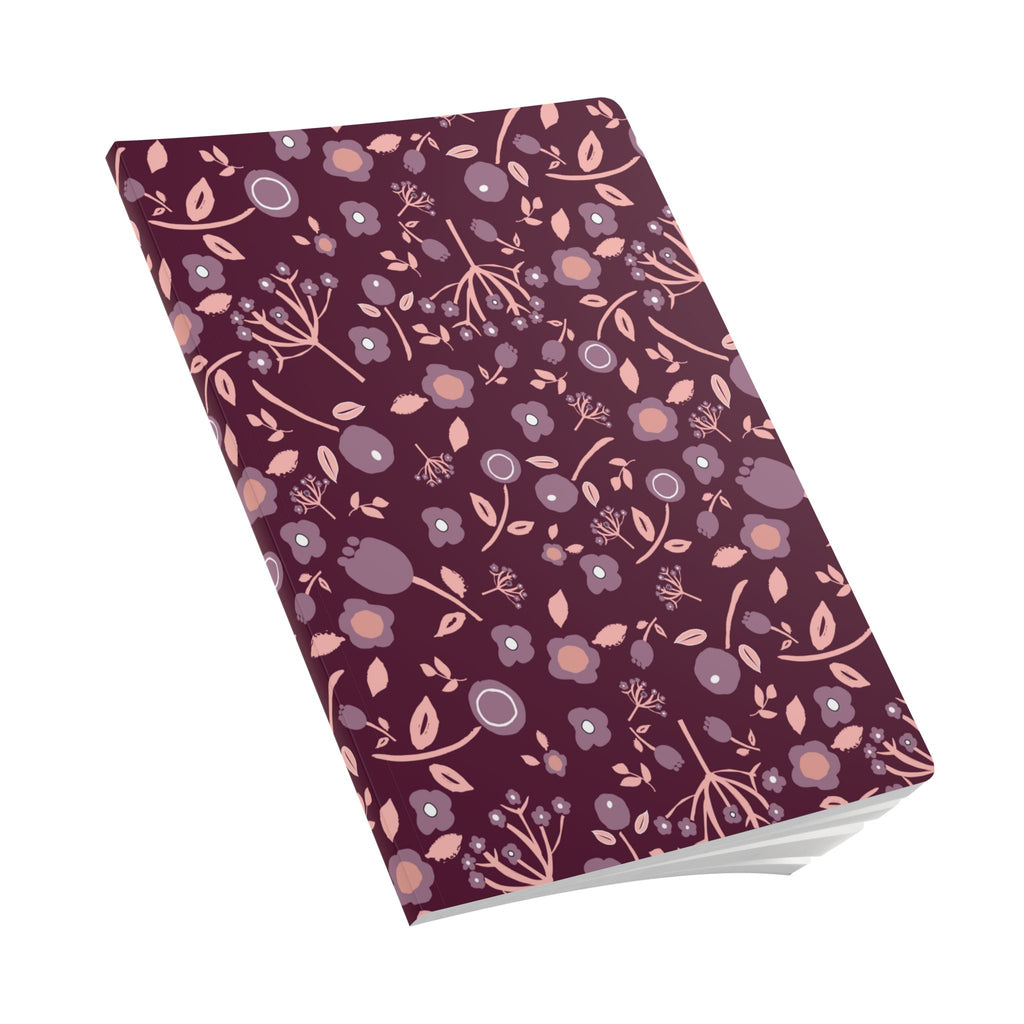 Wild flower floral Softcover Journal (with Inside Prints)