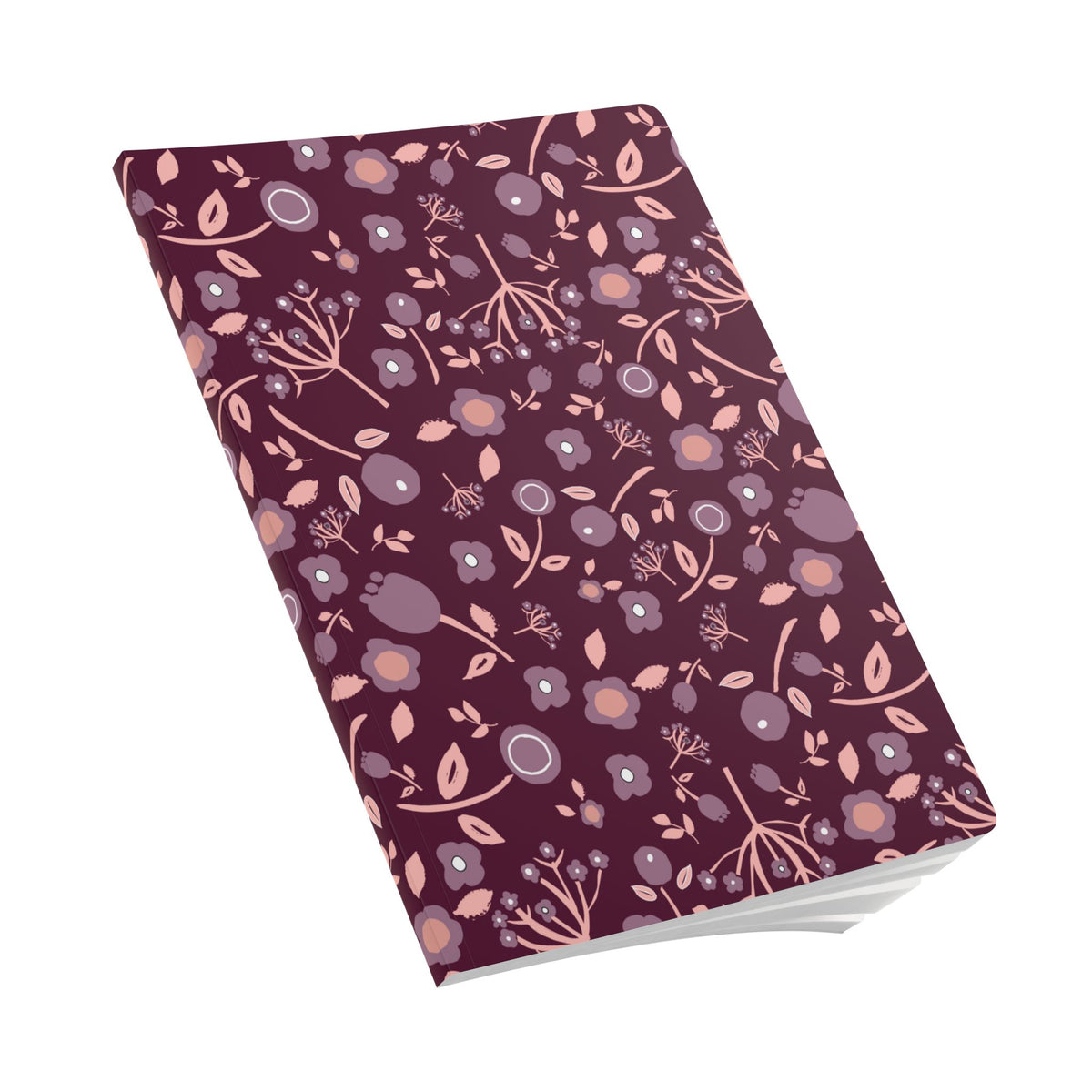 Wild flower floral Softcover Journal (with Inside Prints)