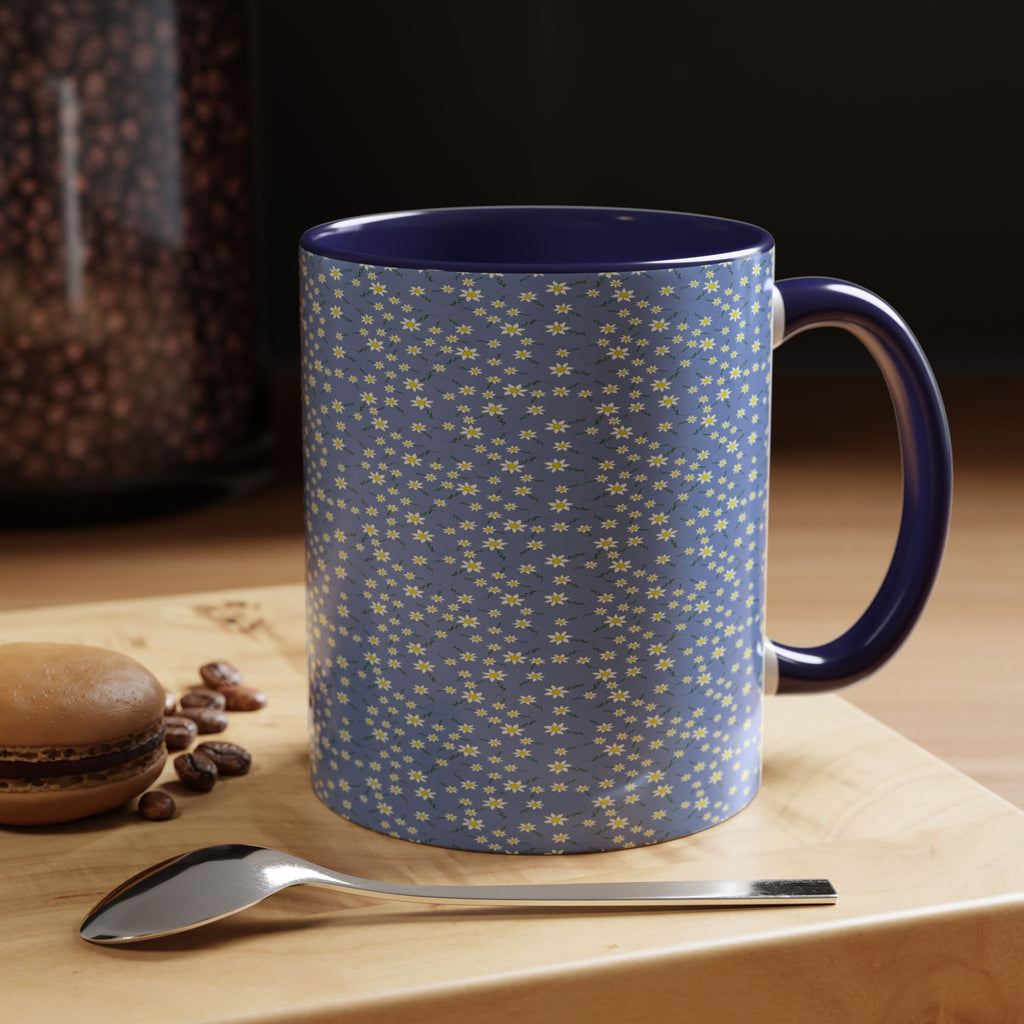 Mini Daisy Dot Pattern Mug | Accent Coffee Mug 11oz