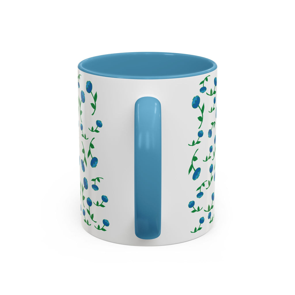 Blueberry pattern hand designed  mug