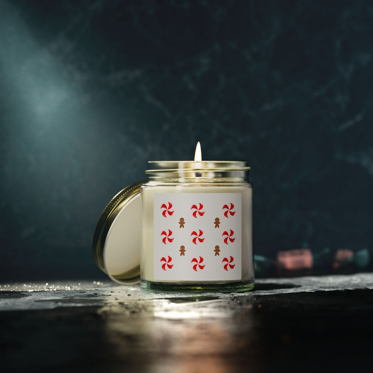 Peppermint Swirl & Gingerbread Candles Scented Candle