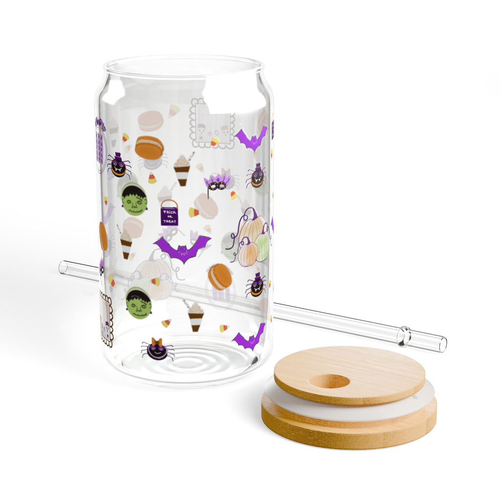 Halloween themed glass sippingcan