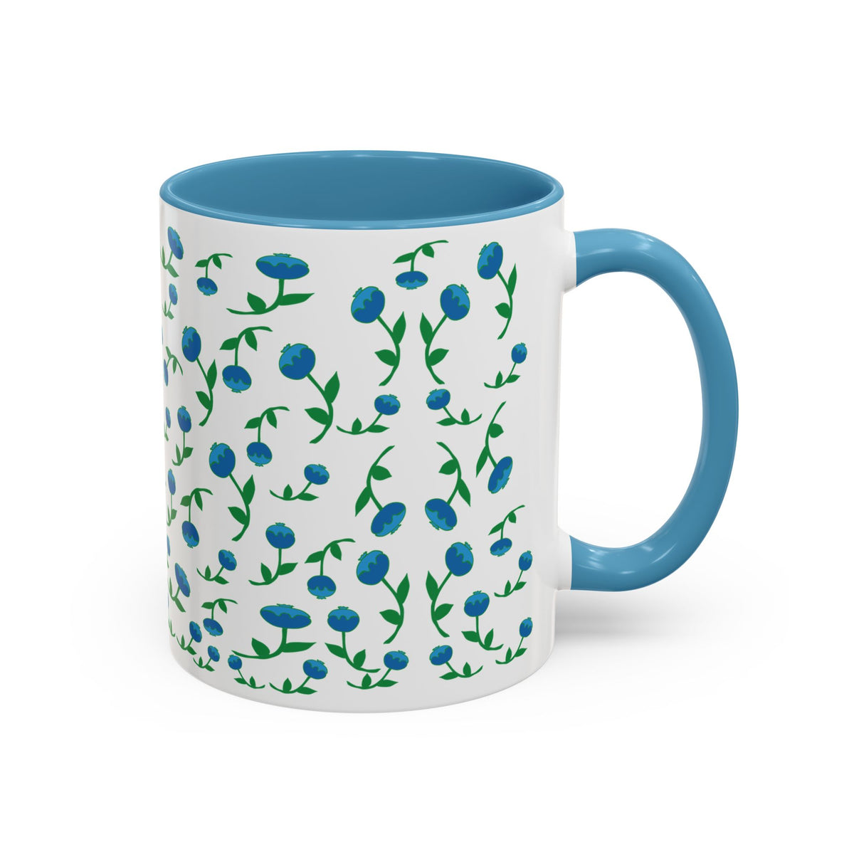 Blueberry pattern hand designed  mug