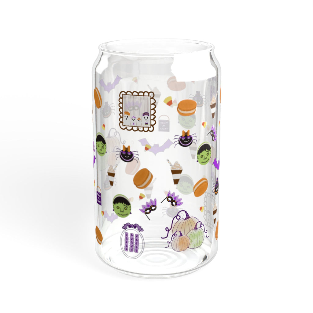 Halloween themed glass sippingcan