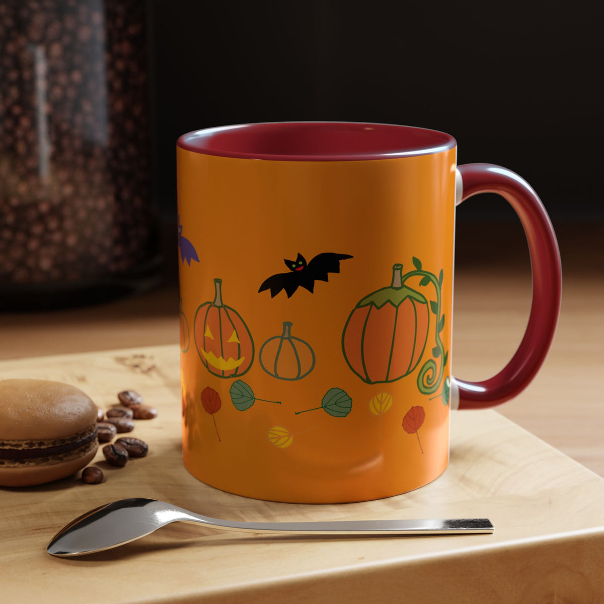 Halloween Cat & Pumpkin Coffee Mug | Spooky Vibes, Black Cat Gift, Fall Decor, Autumn Cup, Halloween Kitchenware