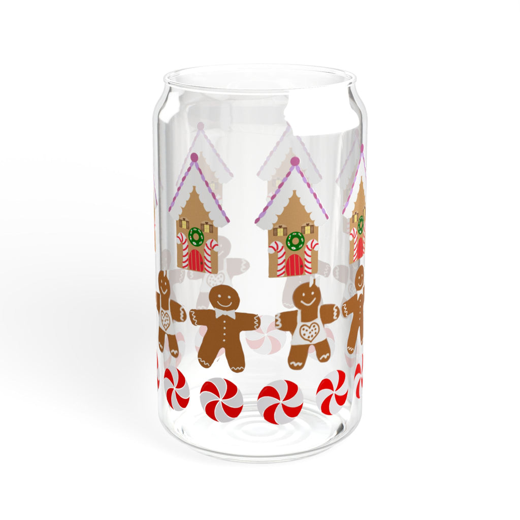 Gingerbread Houses and Cookies Sipper Glass