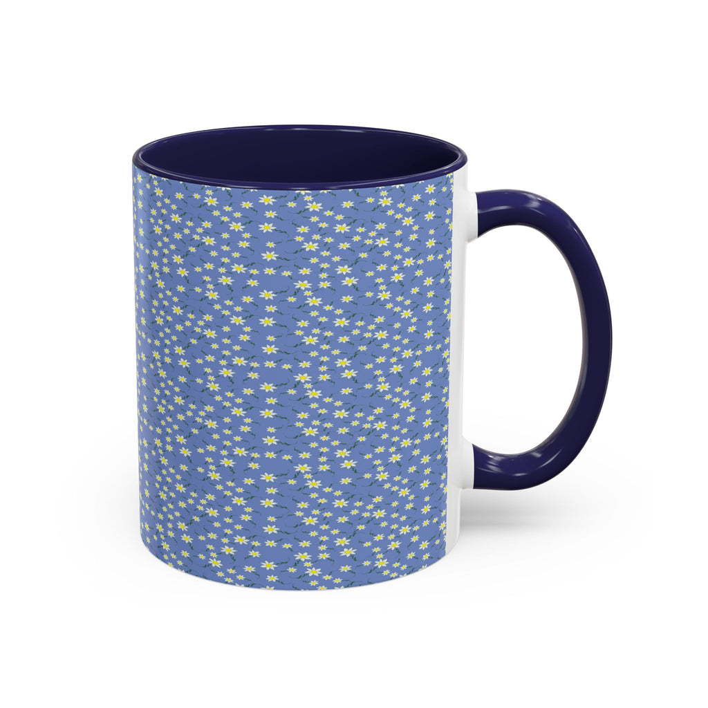 Mini Daisy Dot Pattern Mug | Accent Coffee Mug 11oz