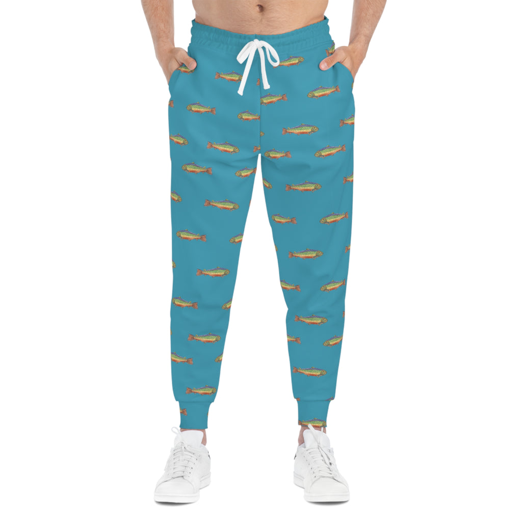 Trout patterned sweat pants