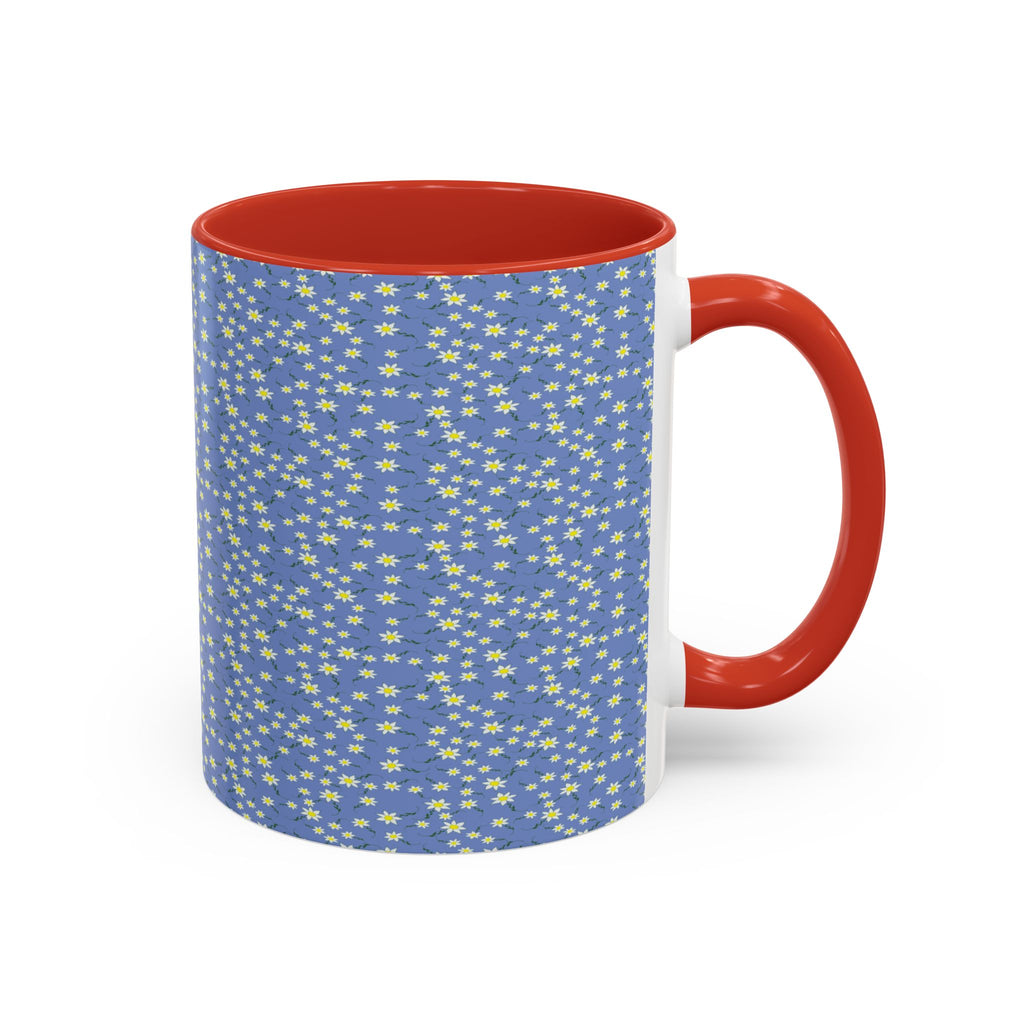 Mini Daisy Dot Pattern Mug | Accent Coffee Mug 11oz
