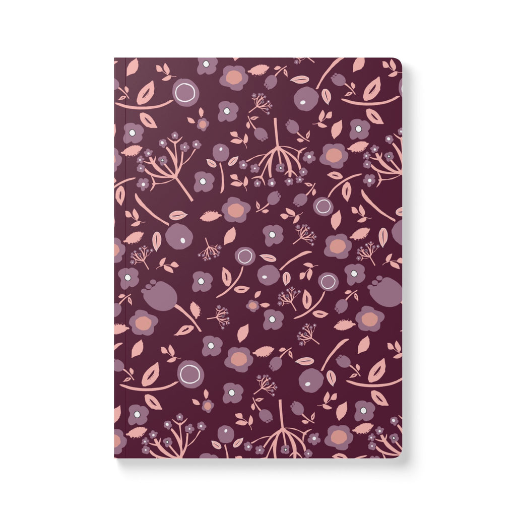Wild flower floral Softcover Journal (with Inside Prints)
