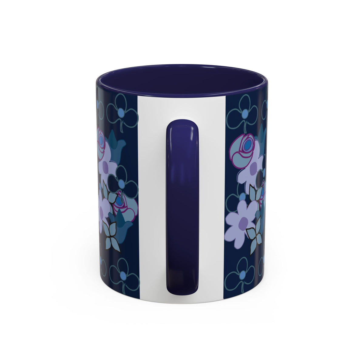 Floral Accent Coffee Mug, Elegant Tea Cup, Gift for Her, Rose Design Mug, Home Decor Coffee Cup, Birthday Present, Flower Lover Gift