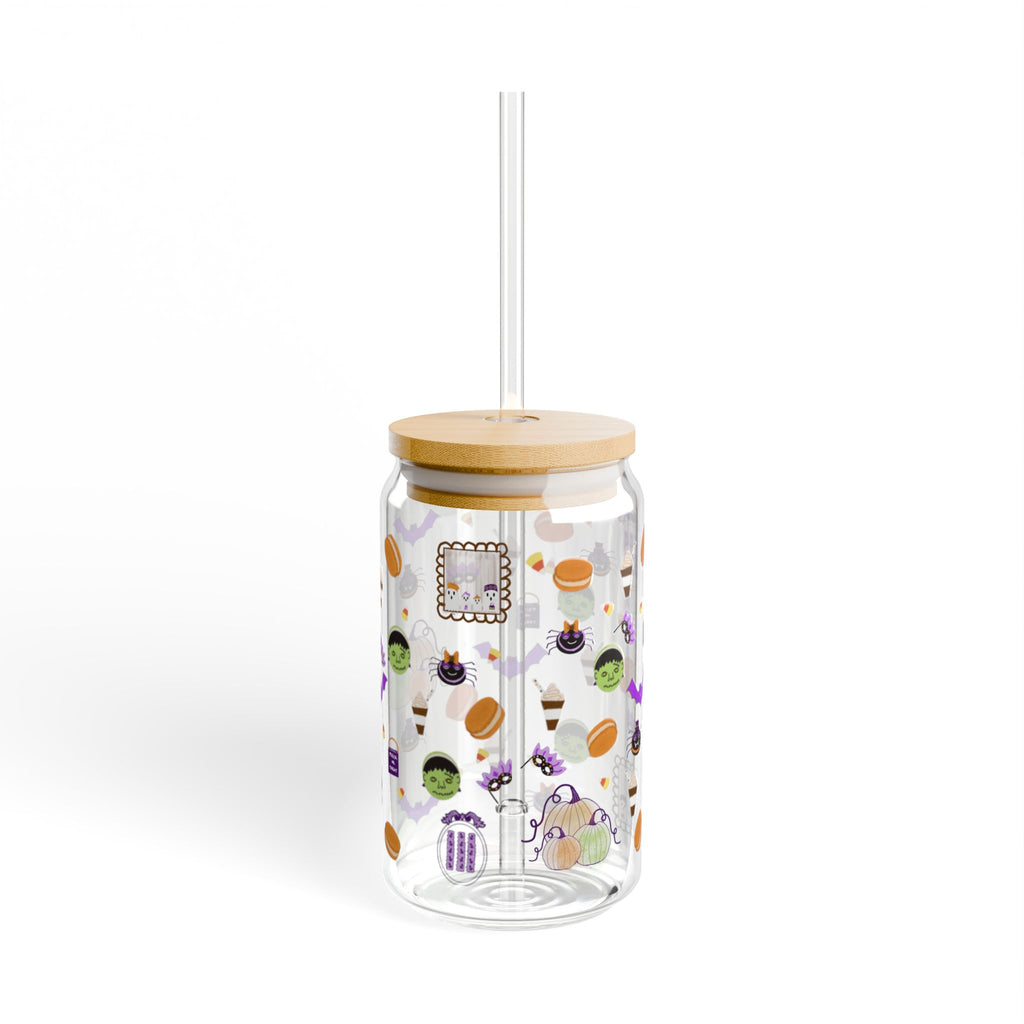 Halloween themed glass sippingcan