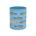 Rainbow Trout Pattern Mug | Accent Coffee Mug