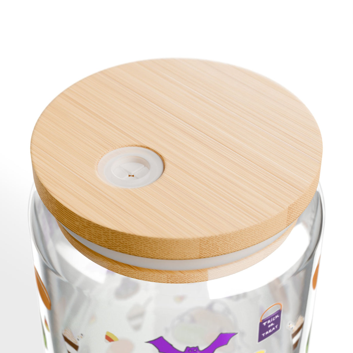 Halloween themed glass sippingcan