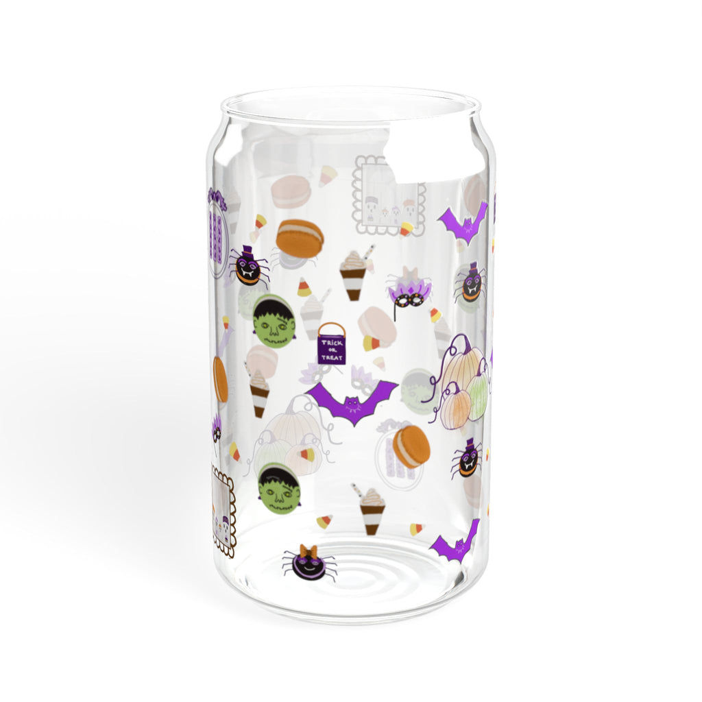 Halloween themed glass sippingcan