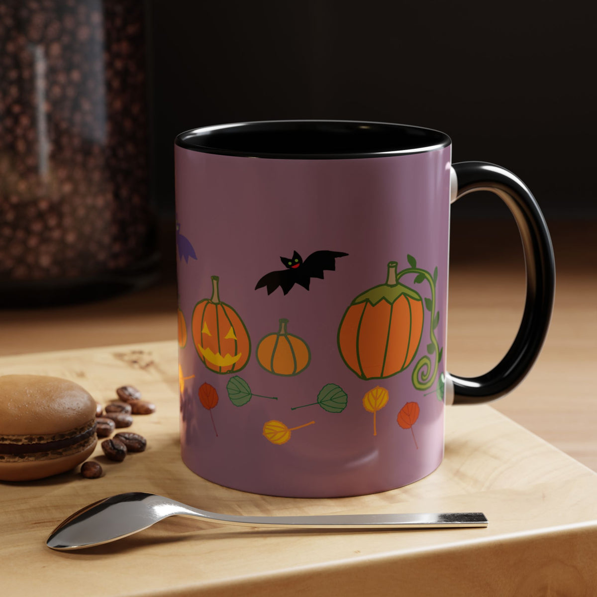 Halloween coffee Mug 11, oz in Purple!