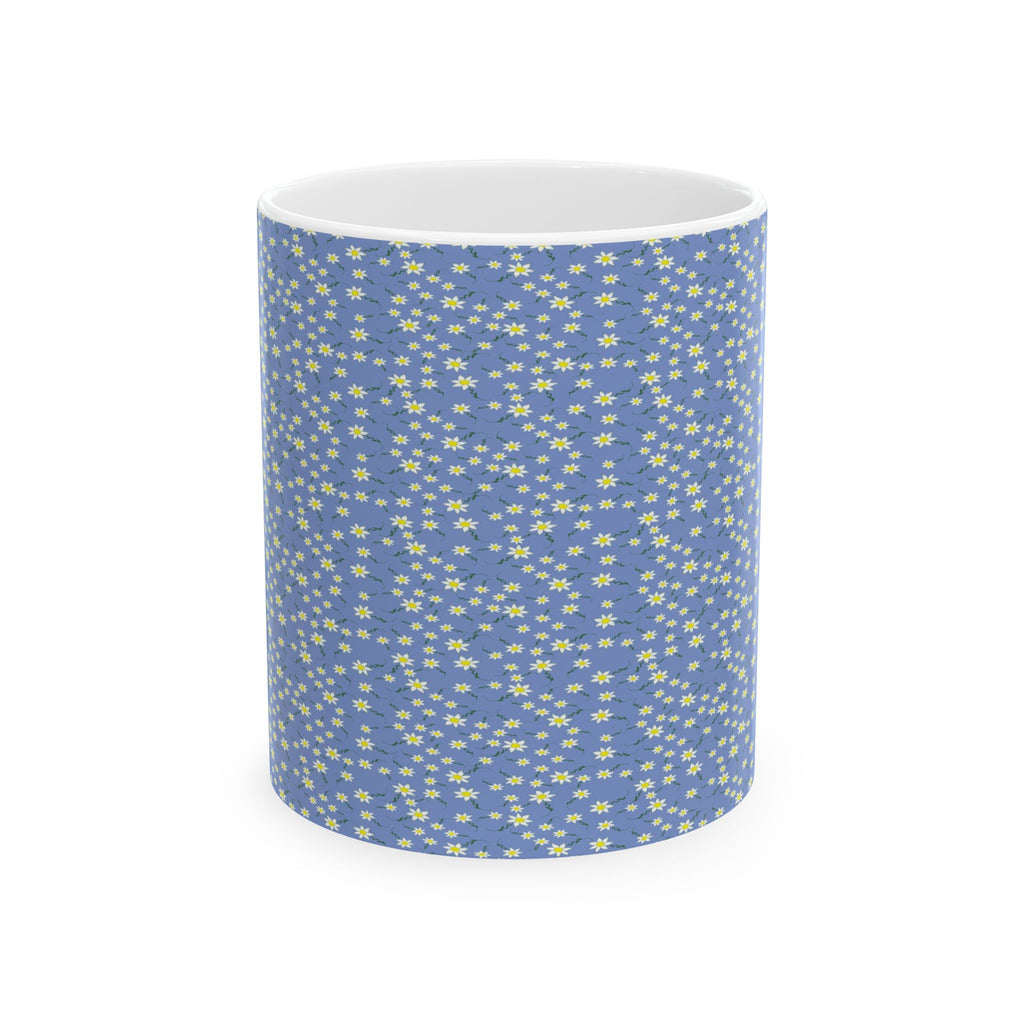 Mini Daisy Pattern Mug | Ceramic Coffee Cup
