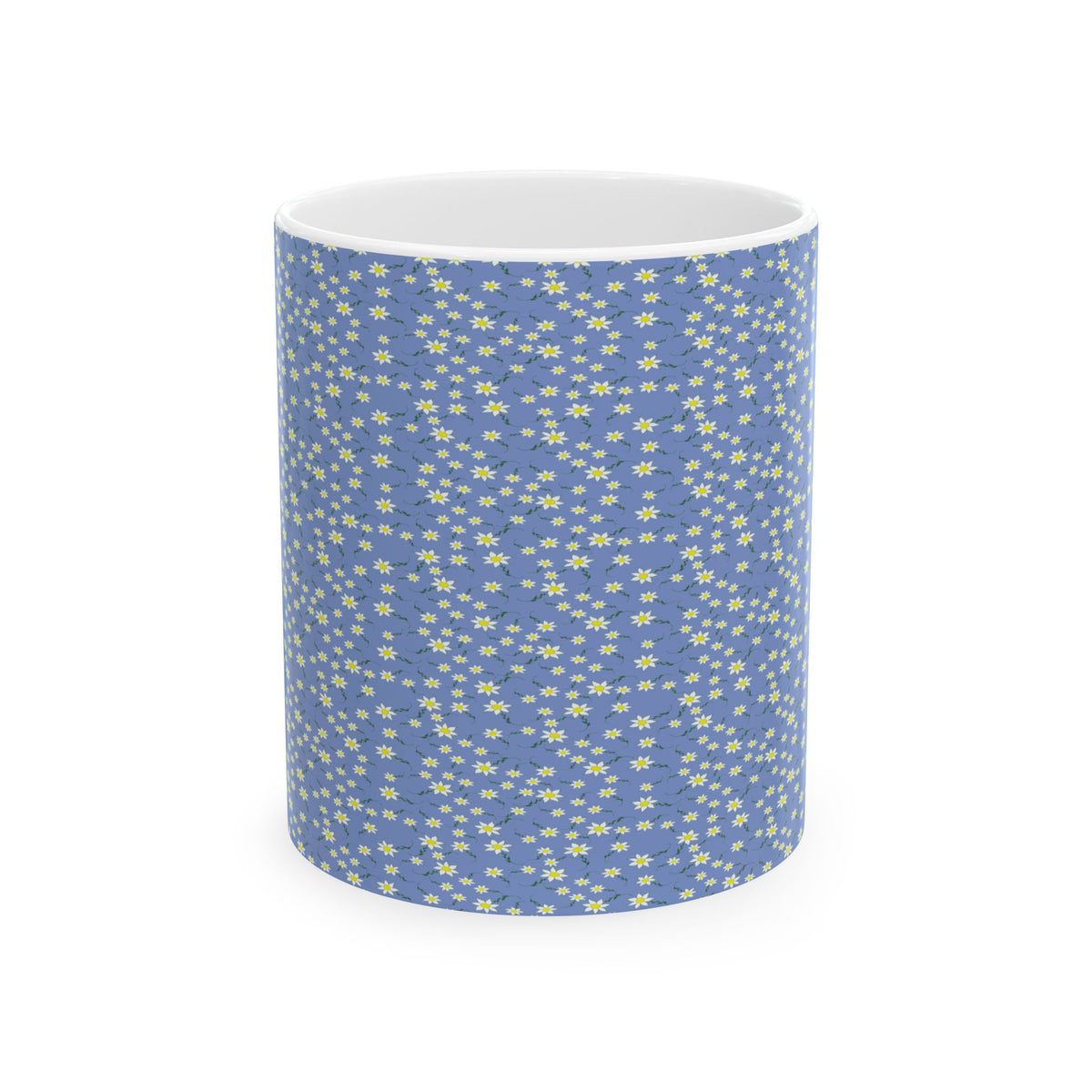 Mini Daisy Pattern Mug | Ceramic Coffee Cup