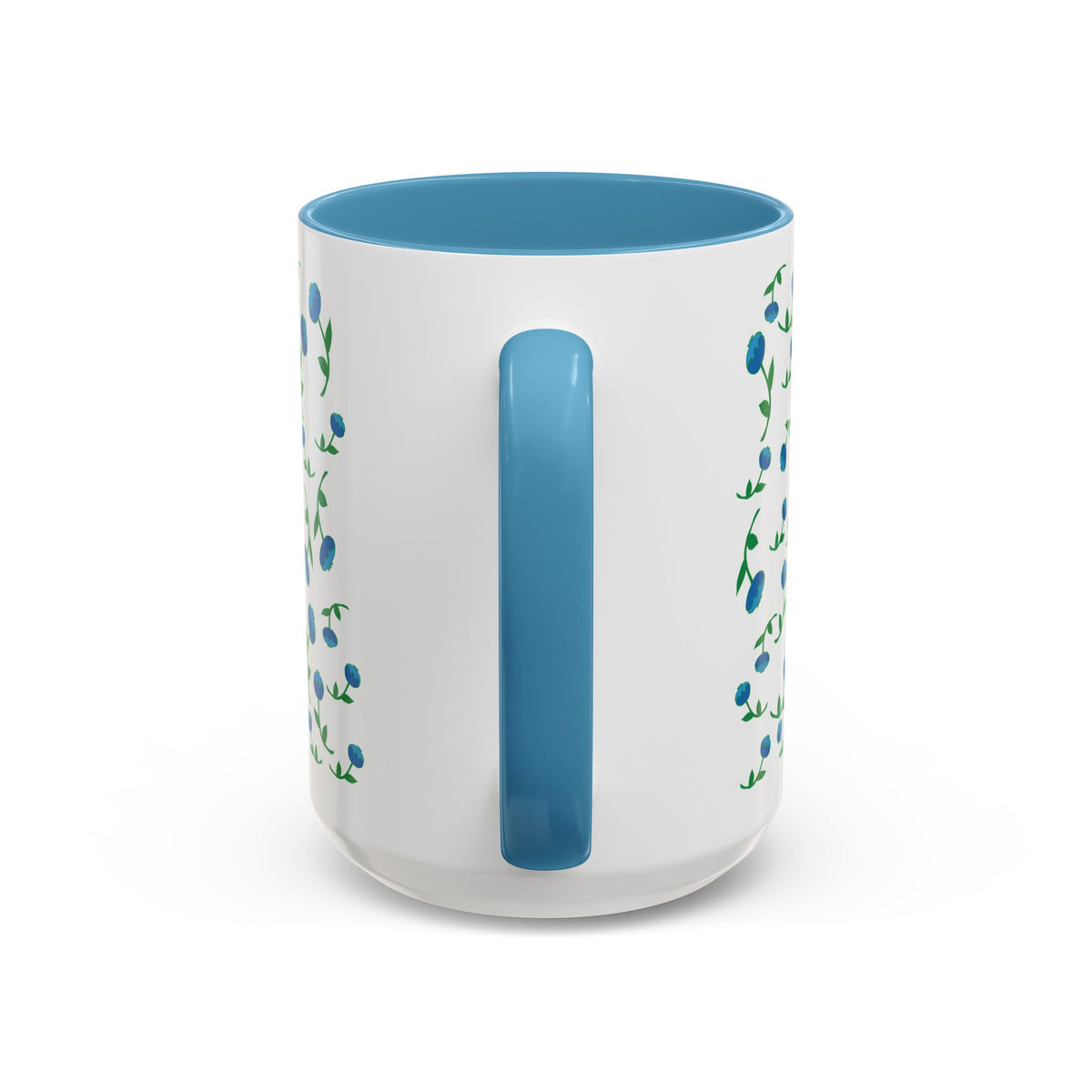 Blueberry pattern hand designed  mug