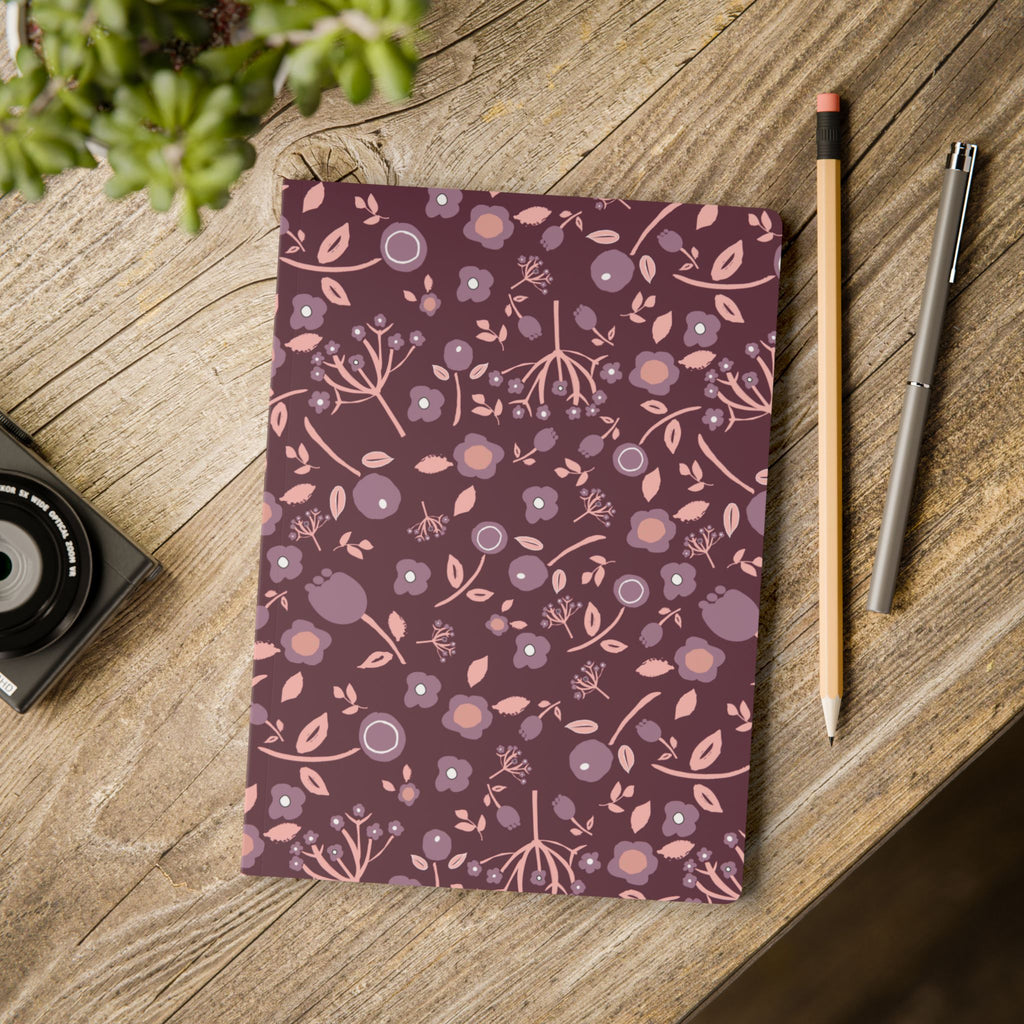Wild flower floral Softcover Journal (with Inside Prints)