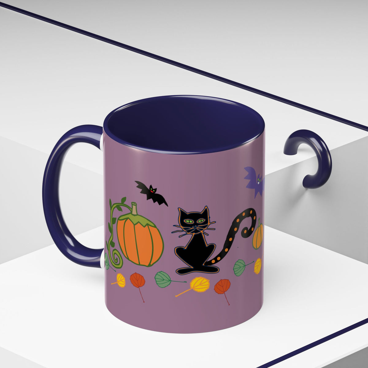 Halloween coffee Mug 11, oz in Purple!