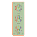 Colorful Mandala Pattern Rubber Yoga Mat | Navy Floral Dot Design